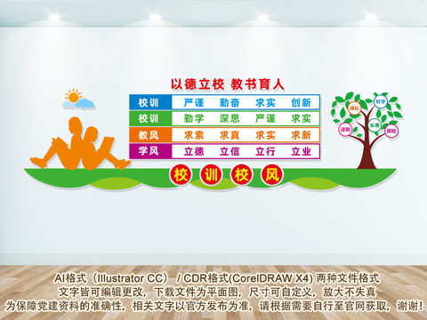 一訓(xùn)三風(fēng)文化墻