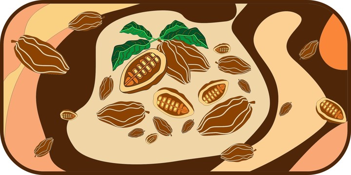 矢量圖咖啡豆地毯地墊