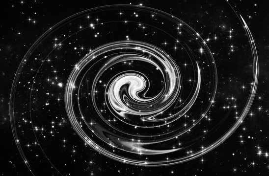黑色漩渦星空背景