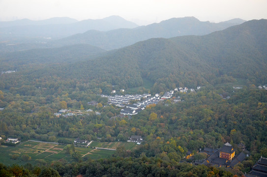 杭州北高峰俯瞰