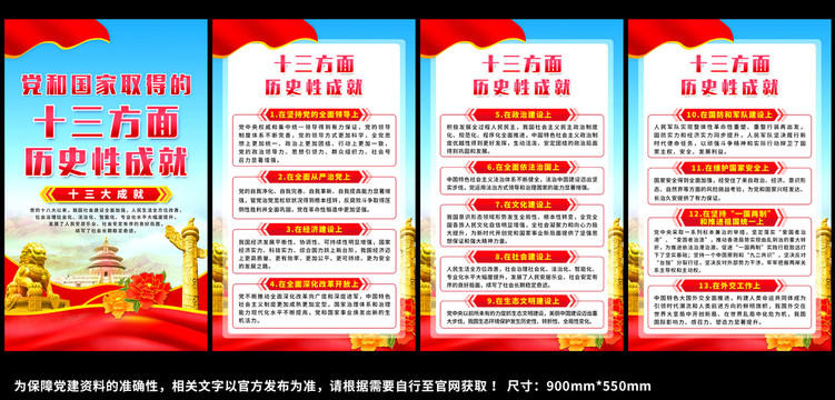 黨的十三個(gè)方面歷史成就