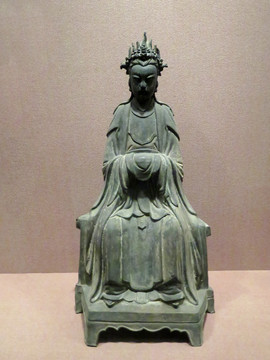 明代王母铜像