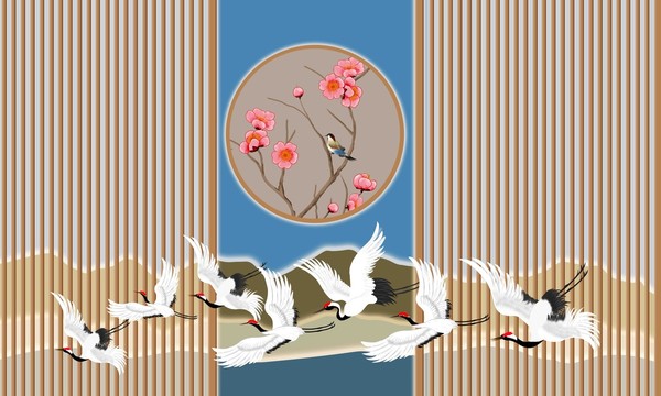 柵格壁紙墻紙背景墻