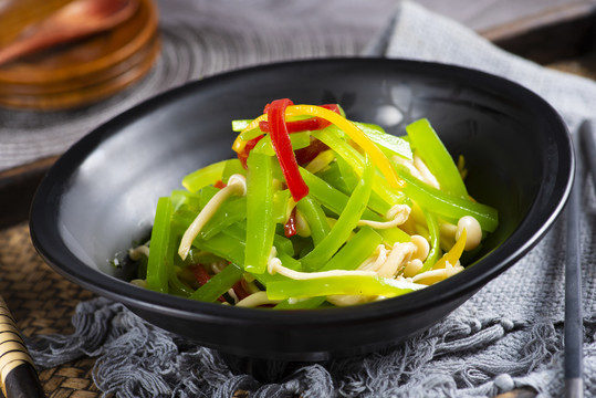 芥蘭白玉菇
