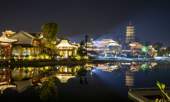 福州闽越水镇夜景