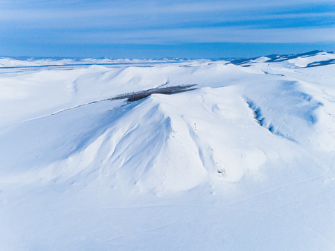 航拍雪山