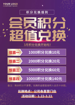 積分兌換海報(bào)