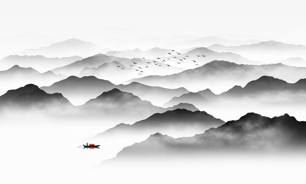 水墨山水畫(huà)