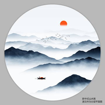 禅意山水画