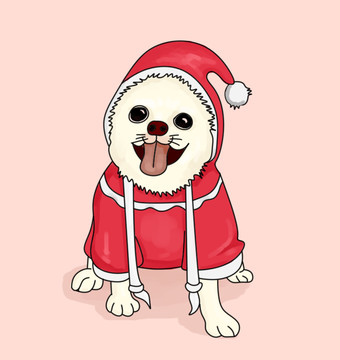 狗圣誕節(jié)圣誕狗
