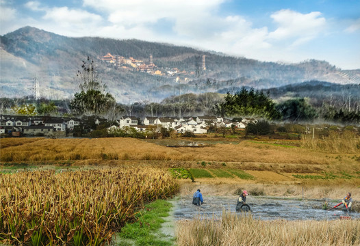 江南秋色牛首山风景区