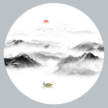 新中式水墨山水