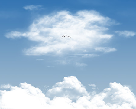 美麗夏日天空