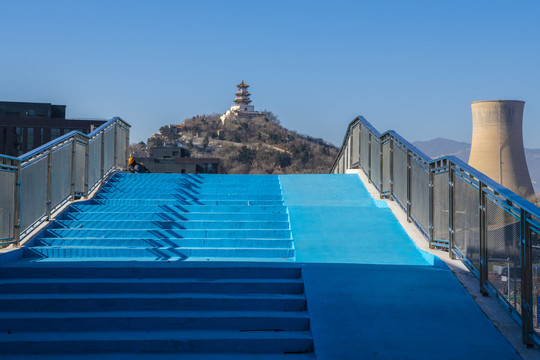 北京首钢园内石景山