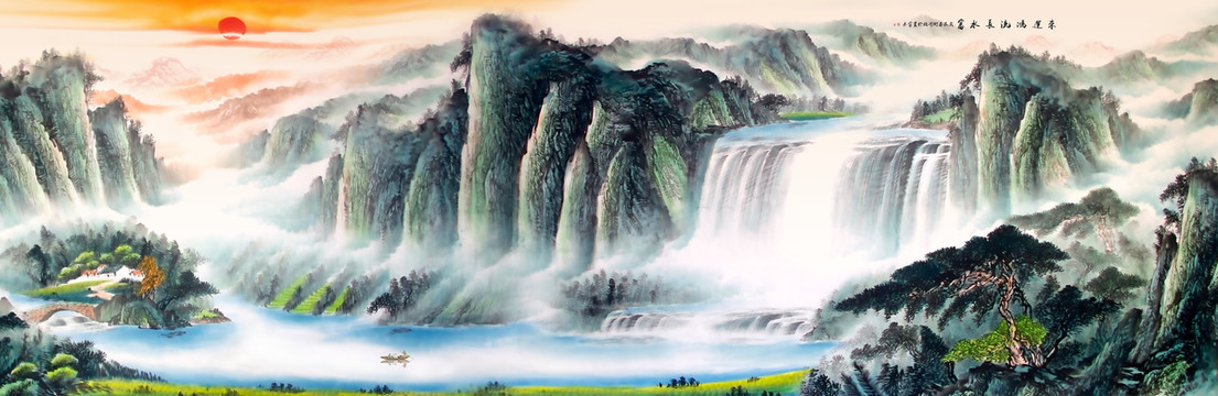 聚寶盆風(fēng)水畫(huà)