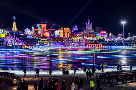 中国长春冰雪新天地夜景