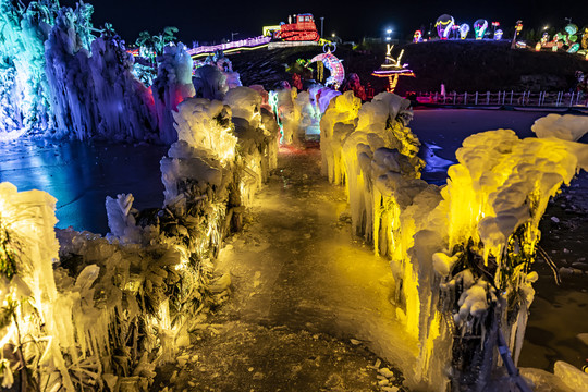 中国长春冰雪新天地夜景