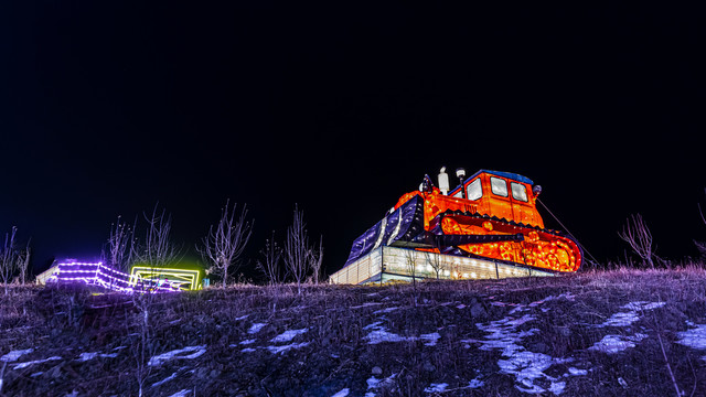 中国长春冰雪新天地夜景