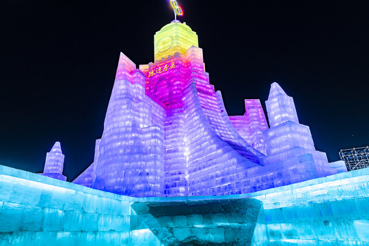 中国长春冰雪新天地夜景