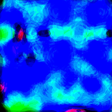 藍色幾何地毯