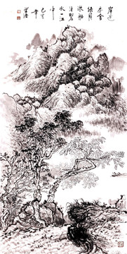 風景寫意中國畫