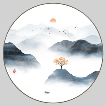 山水圖