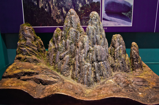 花岗岩地貌模型