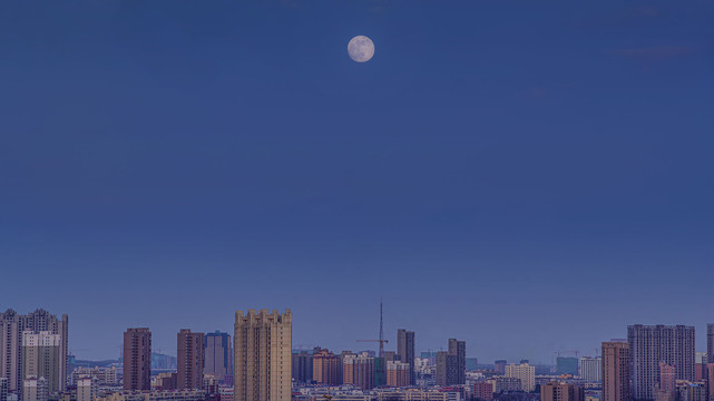 城市升明月图片