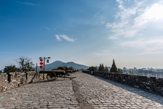 中国南京解放门明城墙风景