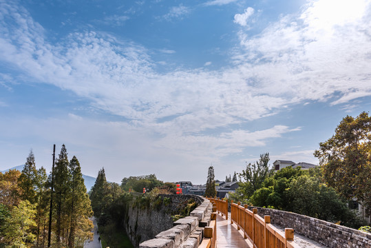 中国南京解放门明城墙风景