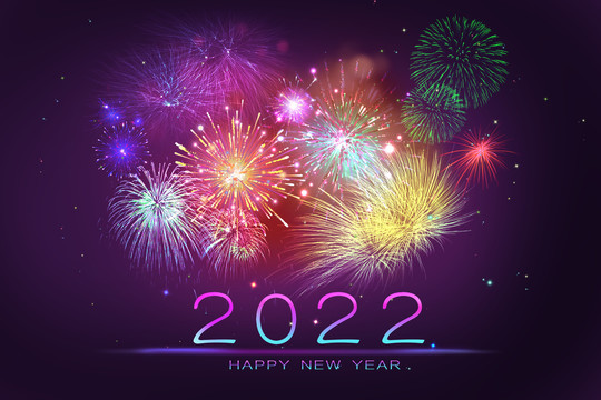 2022春節(jié)跨年元旦素材煙花