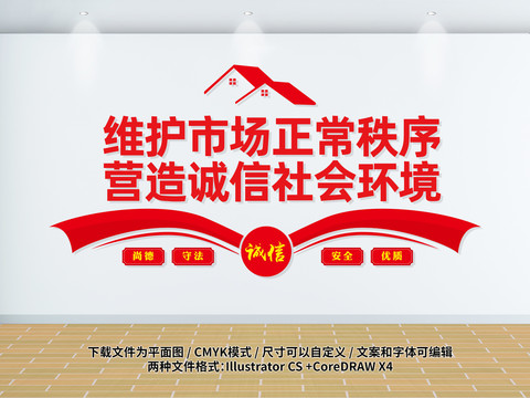 誠信市場文化墻
