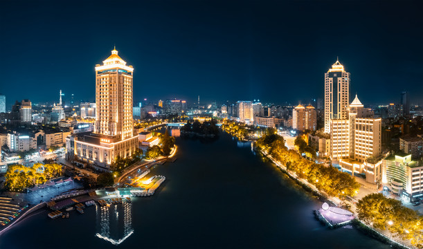 南通市濠河风景区夜景