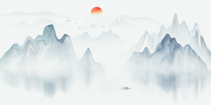 禪意山水畫