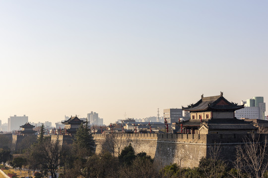 西安城墙高清图片