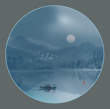 中式裝飾畫
