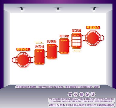 党建楼梯间文化墙