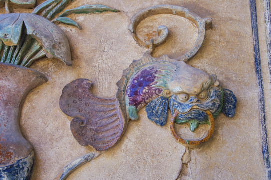 鳌鱼琉璃陶瓷饰物