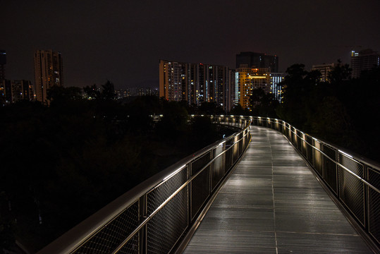 厦门山海健康步道狐尾山段夜景