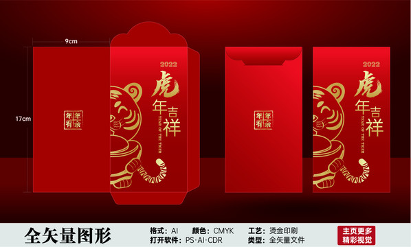 紅包虎年吉祥