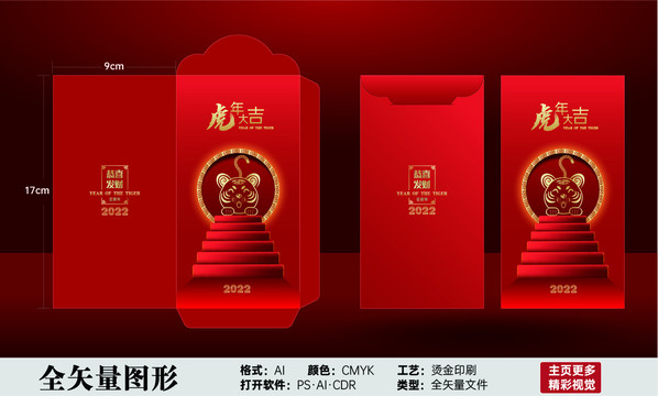 紅包虎年大吉