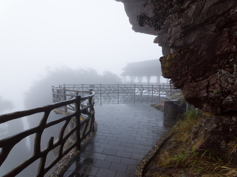 平南北帝山旅游风景区悬空栈道