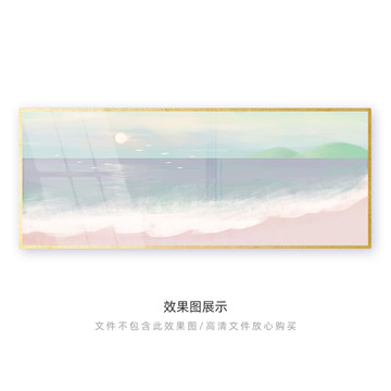 裝飾畫日出系列6