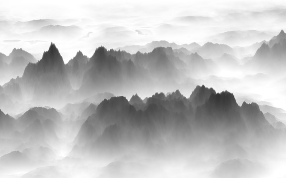 水墨山水畫