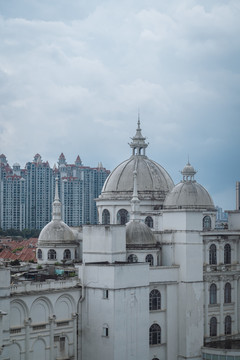 广州地标建筑白色城堡