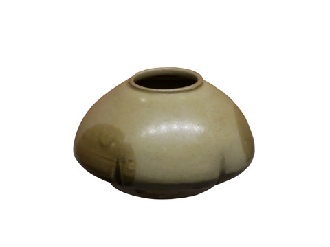 唐代瓯窑青釉褐彩瓷水盂