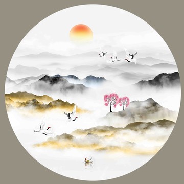 中國風(fēng)山水畫
