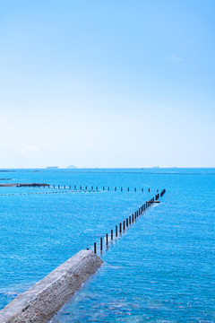 青岛八大关海边自然风光