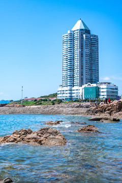 青岛八大关海岸自然风光