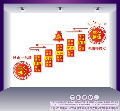 廉政樓道文化墻